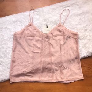 Hinge lace trim Tank Top